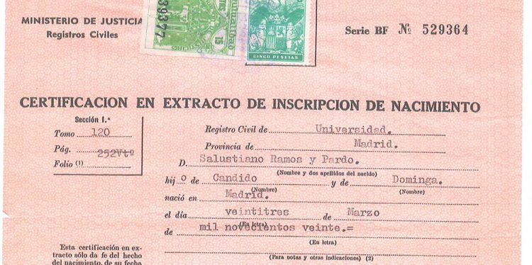 traducción certificado de nacimiento